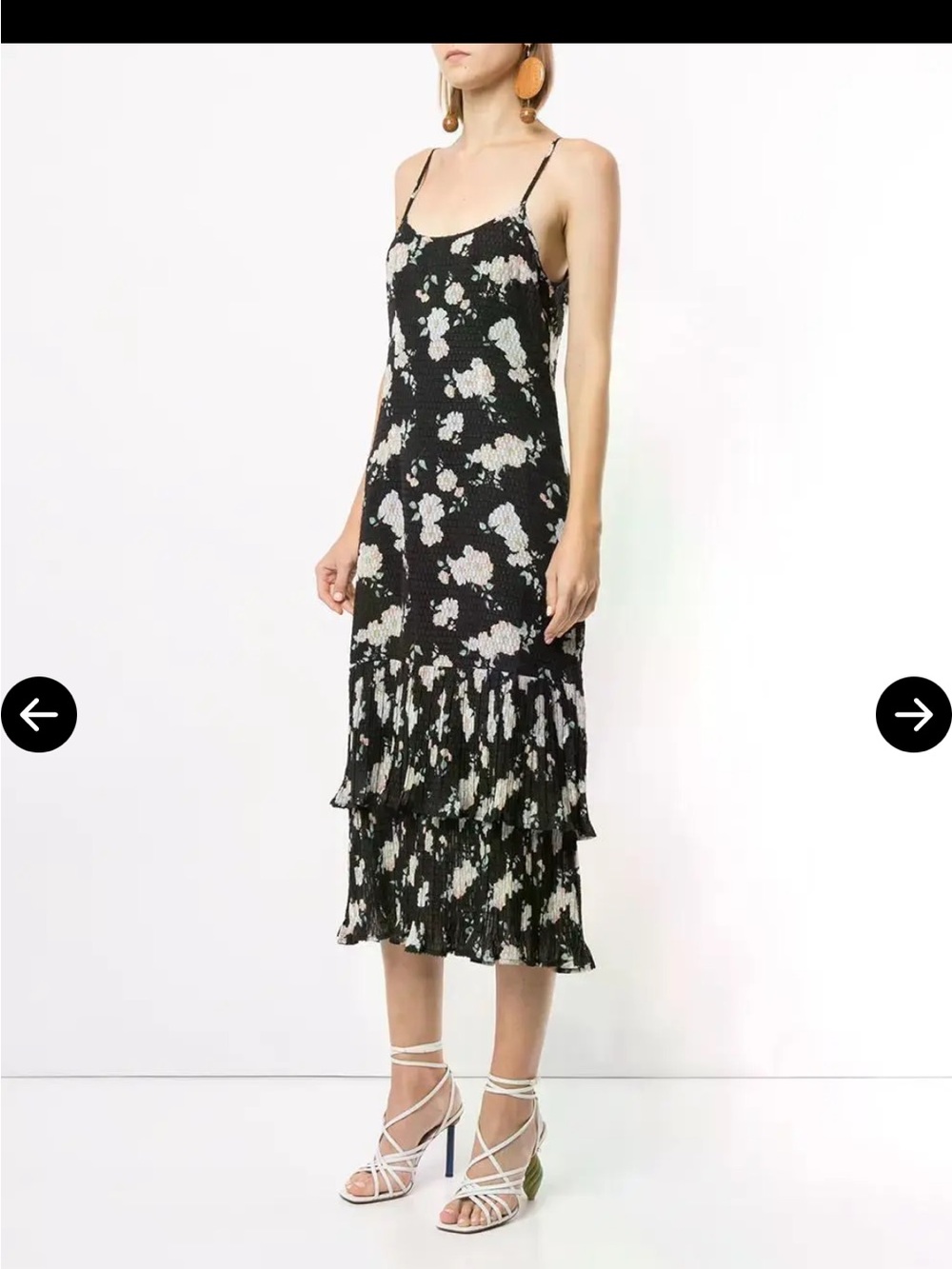 We Are Kindred Floral Tiered Midi Slip Dress